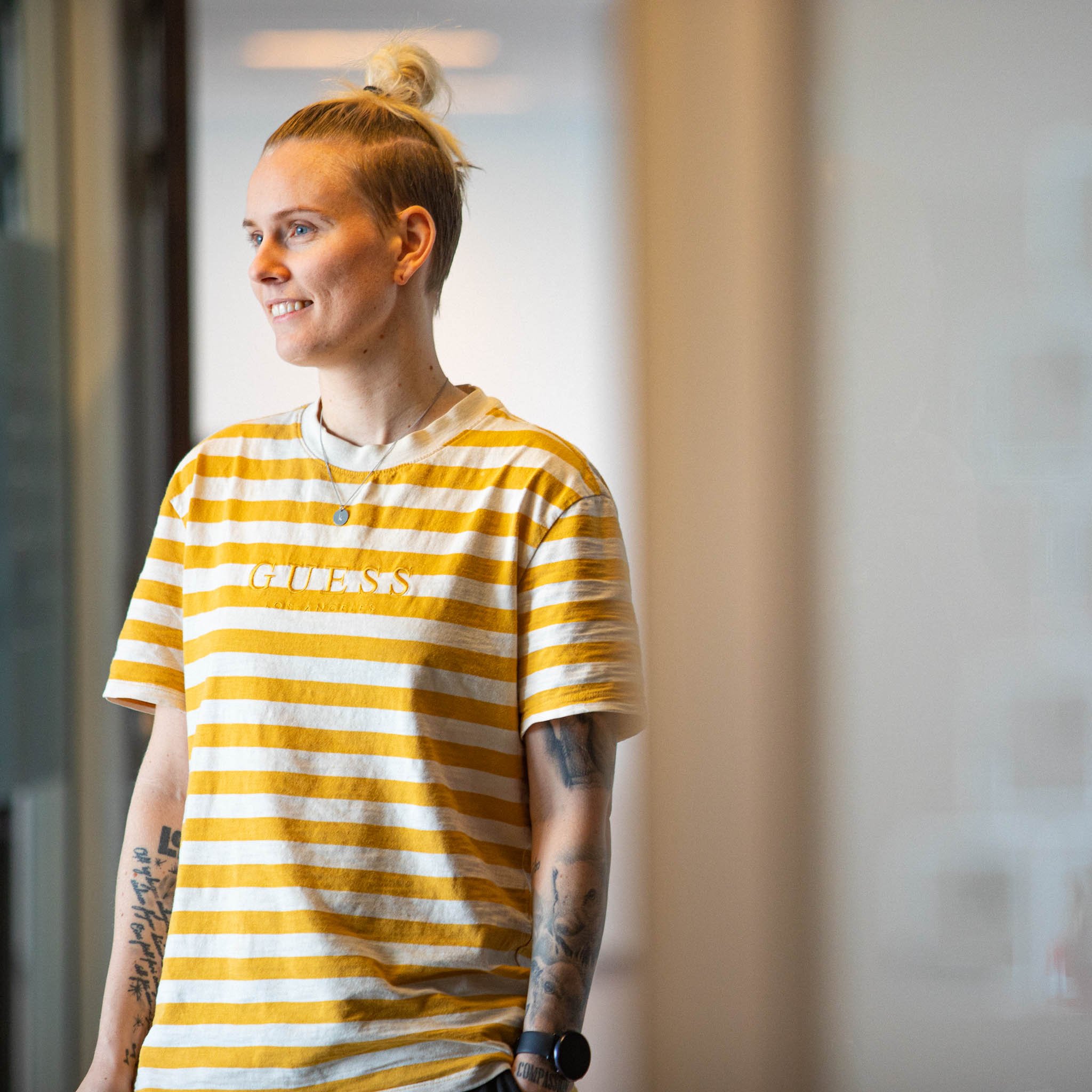 Woman standing in office
